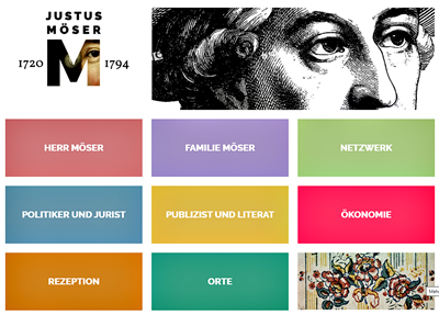 Die neue Website zu Justus Möser informiert umfassend über Leben und Wirken Justus Mösers - auch über das Jubiläumsjahr hinaus. Copyright: Eric Schrader