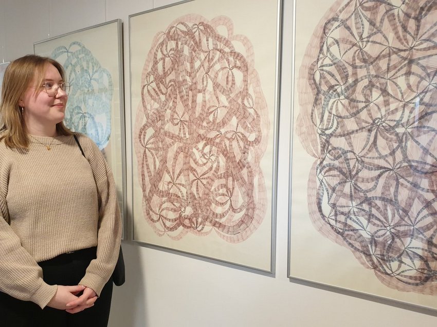 Johanne Schäper und ihre Linienstudie