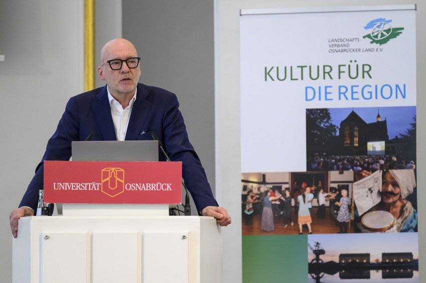 Wolfgang Beckermann auf dem Podium