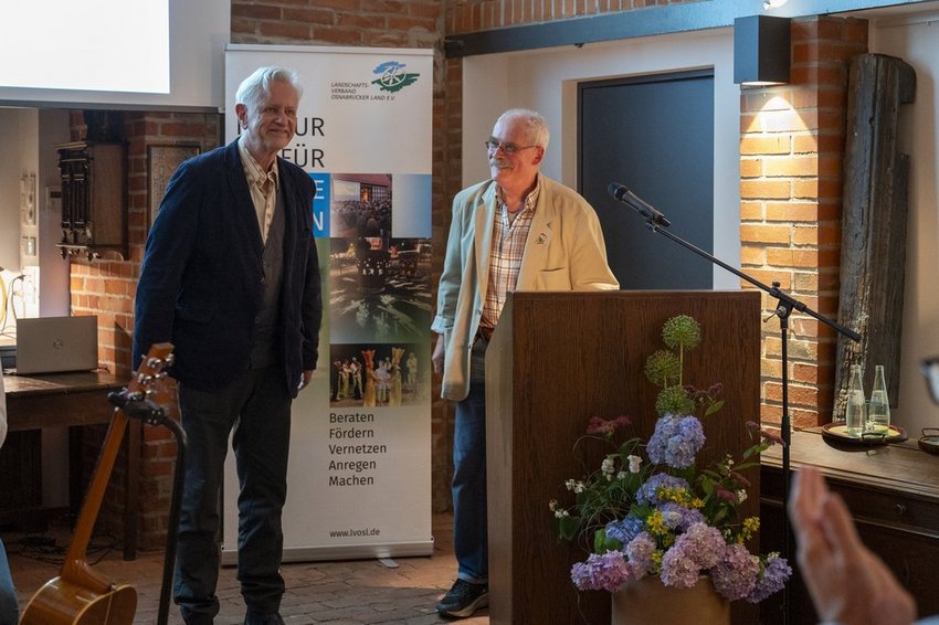 Heinz Rebellius und Laudator Manfred Blieffert
